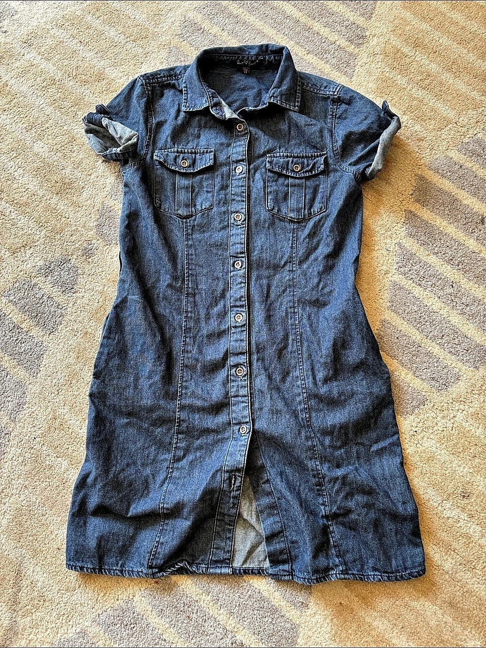Velvet Heart Denim Mini Shirt Dress Size XS